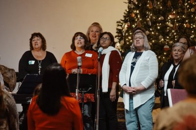 singing christmas carols